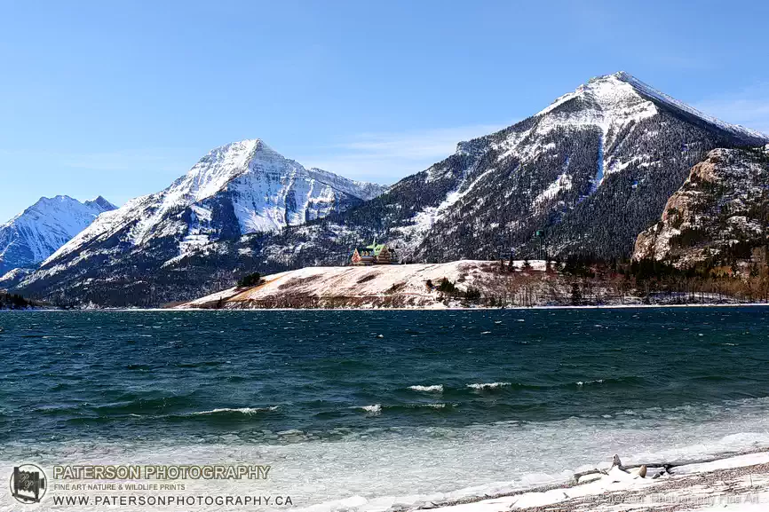 Hotel Waterton Lakes National Park, Waterton Art Gallery, Nature photography, Prints for sale, Waterton, Rocky mountains, Lethbridge art gallery, Wall decor, wall art, wall prints, collector prints, gale force winds