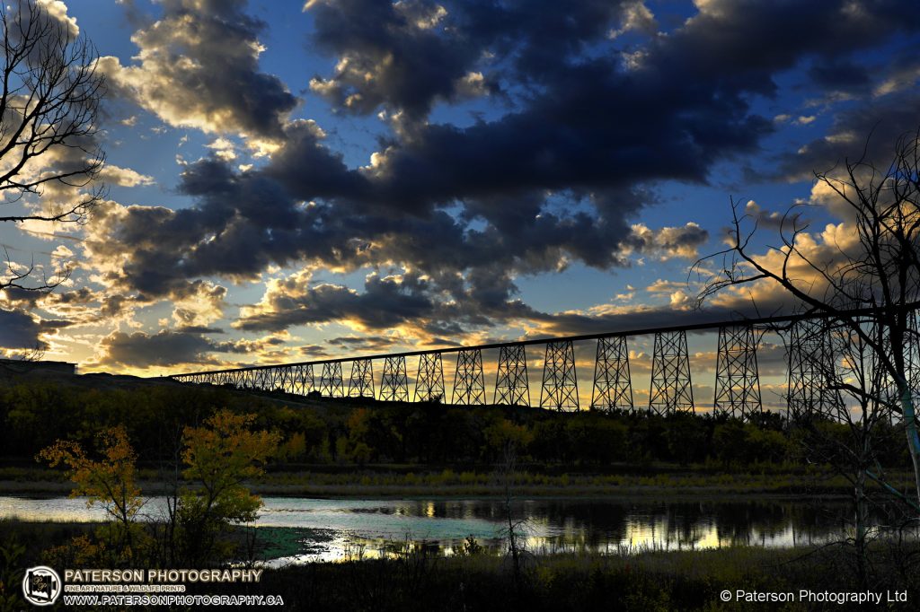 High Level bridge Fall Stormy morning